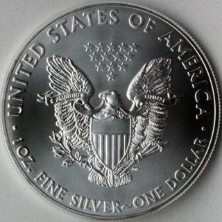 2013 Silver American Eagle Brilliant Uncirculated Gem Us Coin 1 Oz.  999 Fine Sil photo