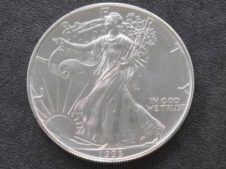 1993 American Silver Eagle Dollar U.  S.  Coin A2056 photo