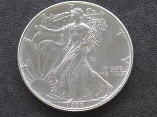 1993 American Silver Eagle Dollar U.  S.  Coin A2048 photo