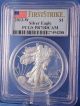 2013 W American Eagle Silver Proof Pcgs Pr70dcam First Strike Flag Label Toning Silver photo 1