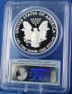 2013 W American Eagle Silver Proof Pcgs Pr70dcam First Strike Flag Label Toning Silver photo 3