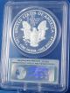 2013 W American Eagle Silver Proof Pcgs Pr70dcam First Strike Flag Label Toning Silver photo 4
