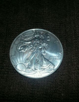 2012 1 Oz American Silver Eagle Gem Bu Coin.  999 Fine Silver photo