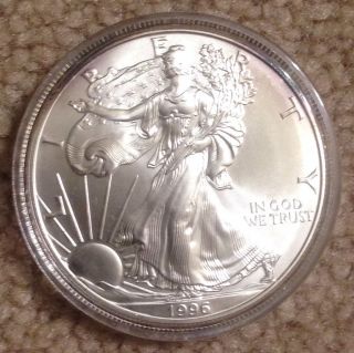 1996 American Eagle 1 Oz.  Silver Dollar - Key Date (limited Mintage) photo