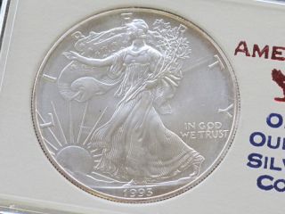 1993 Walking Liberty American Silver Eagle Dollar A4028 photo