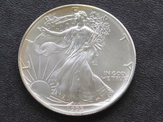 1993 Walking Liberty American Silver Eagle Dollar A4008 photo