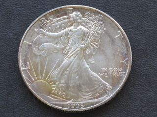 1993 Walking Liberty American Silver Eagle Dollar A4002 photo