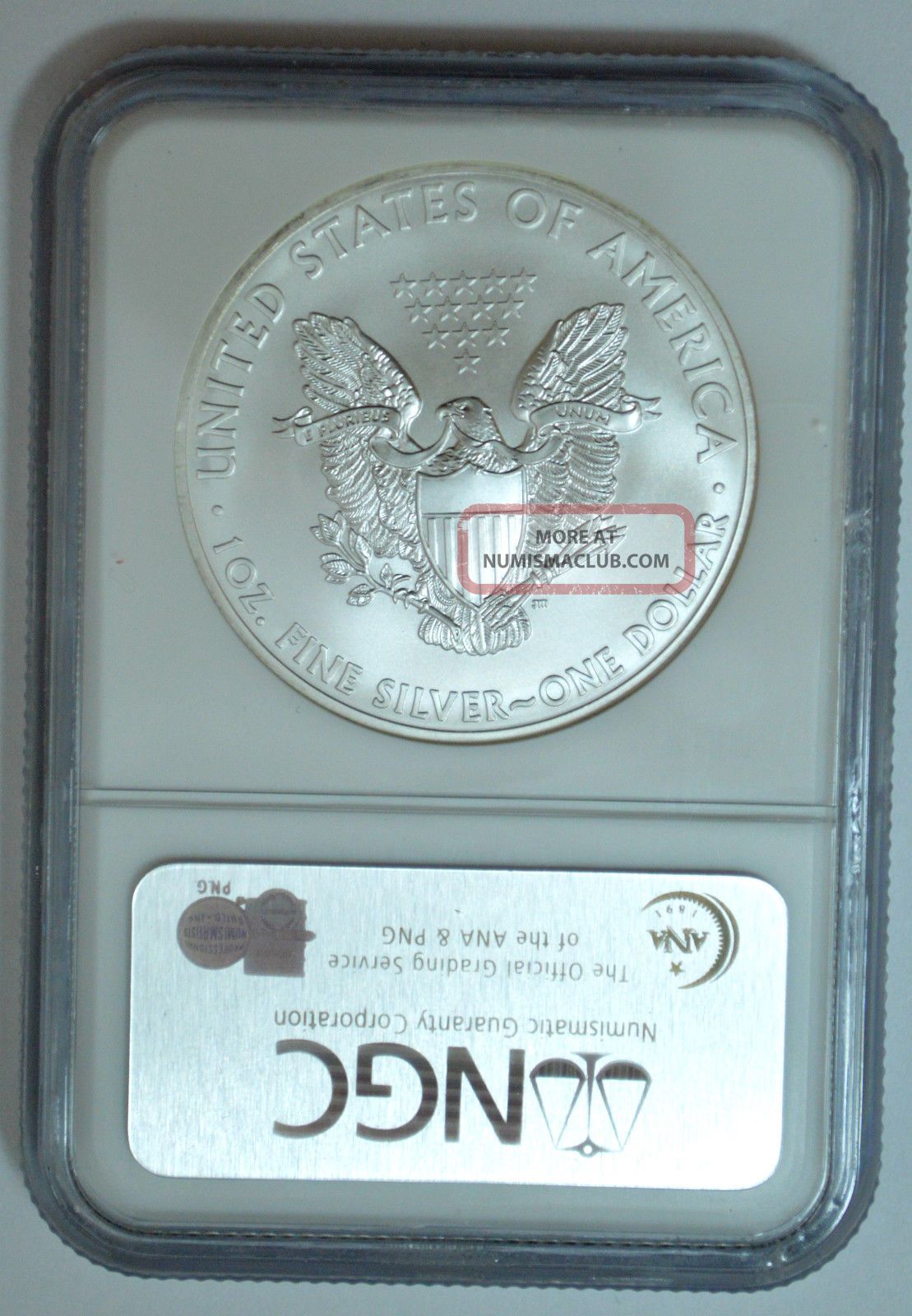 2008 American Silver Eagle Dollar 1 Oz Fine Silver Ms 69 Ngc Early Releases