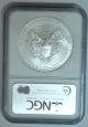 2008 American Silver Eagle Dollar 1 Oz Fine Silver Ms 69 Ngc Early Releases Silver photo 1