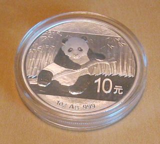 2014 Silver China Panda Coin 1 Troy Oz.  999 Fine Silver photo