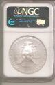 2008 Silver American Eagle 1 Oz Bullion Coin Ngc - Gem Uncirculated Silver photo 1
