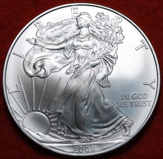 Uncirculated 2008 American Eagle Silver Dollar photo