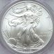 2008 American Silver Eagle Unc Ms69 First Strike Pcgs Cert Flag Label Silver photo 1