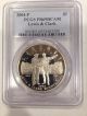 2004 - P Silver Commemorative,  $1 Coin,  Lewis & Clark Pcgs Pr69 Dcam Silver photo 1