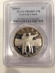 2004 - P Silver Commemorative,  $1 Coin,  Lewis & Clark Pcgs Pr69 Dcam Silver photo 2