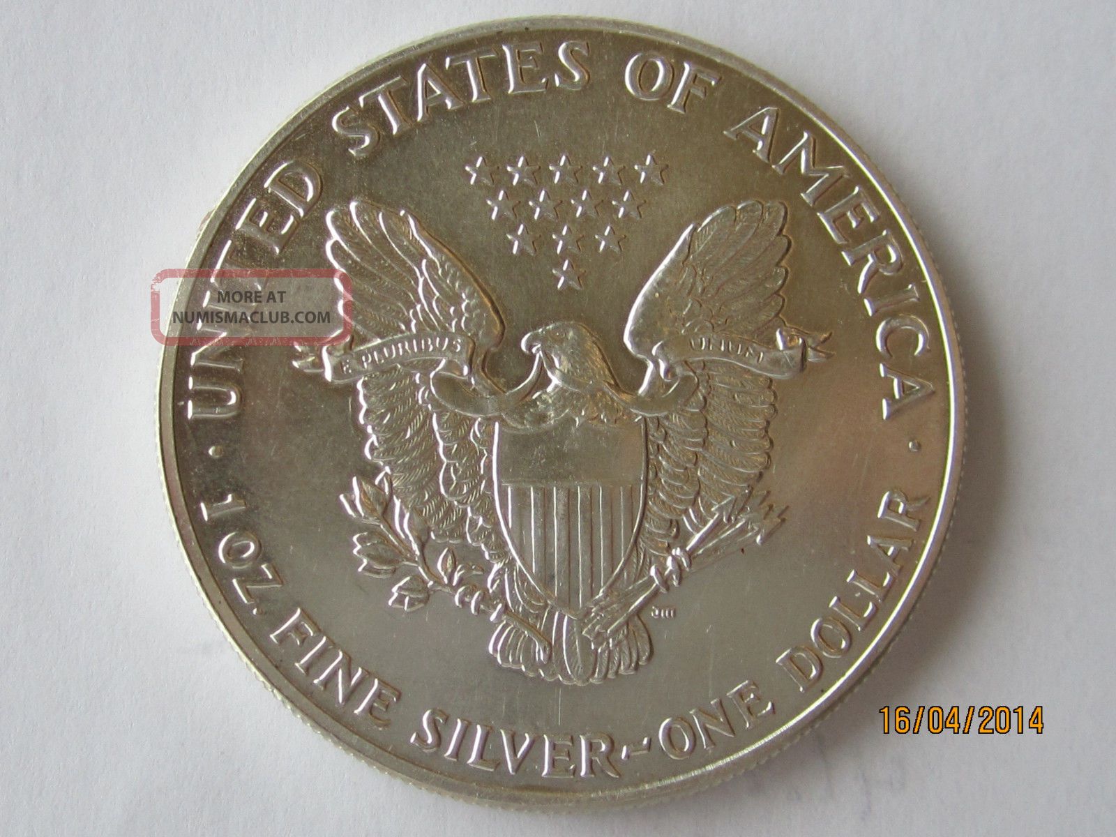 1986 Silver American Eagle Marked 1 Oz. Fine Silver - One Dollar