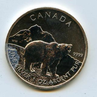 2011 Canada 1 Oz Silver Grizzly.  9999 Fine photo