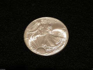 2007 Silver American Eagle One Troy Ounce.  999 Silver photo