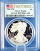 2013 W American Eagle Silver Proof Perfect First Strike Pcgs Pr70dcam 1 Troy Oz. Silver photo 2