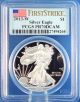 2013 W American Eagle Silver Proof Perfect First Strike Pcgs Pr70dcam 1 Troy Oz. Silver photo 4