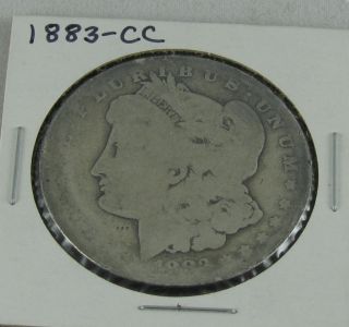 1883 Cc Morgan Silver Dollar Coin Great Investment Key Date photo