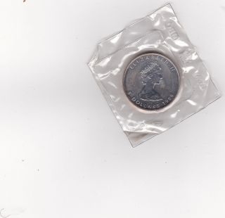 1989 Canada Maple Leaf Coin 1 Oz Silver One Troy Ounce.  9999 5 Dollar.  99 photo