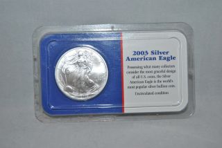 2003 American Silver Eagle Littleton Coin Co.  1 Oz Fine Silver photo