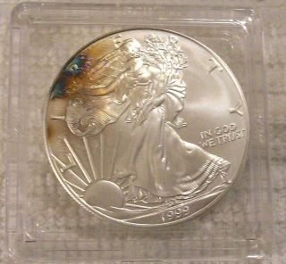 1999 Silver American Eagle Coin Brilliant Uncirculated photo