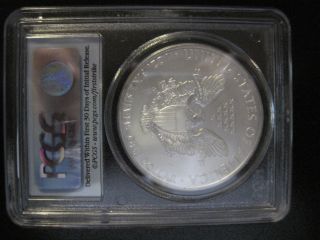 2007 American Silver Eagle Pure First Strike Pcgs Ms 69 photo