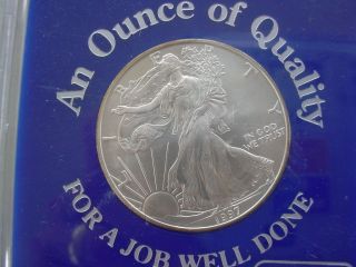 1997 American Eagle 1 Oz Ounce Uncirculated Silver Dollar photo