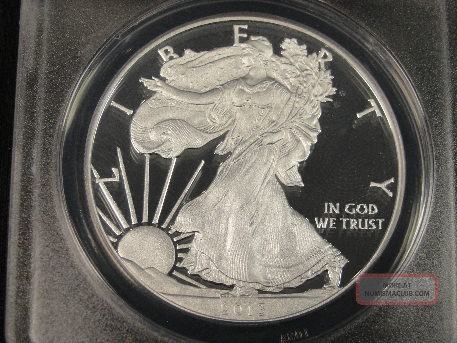 2013 W Proof American Silver Eagle Coin First Release Anacs Pr70 Dcam 595