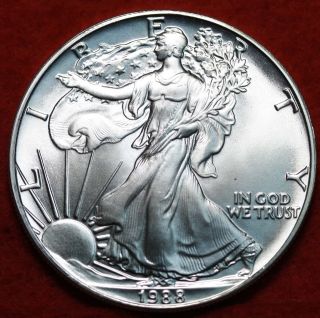 Uncirculated 1988 American Eagle Silver Dollar photo