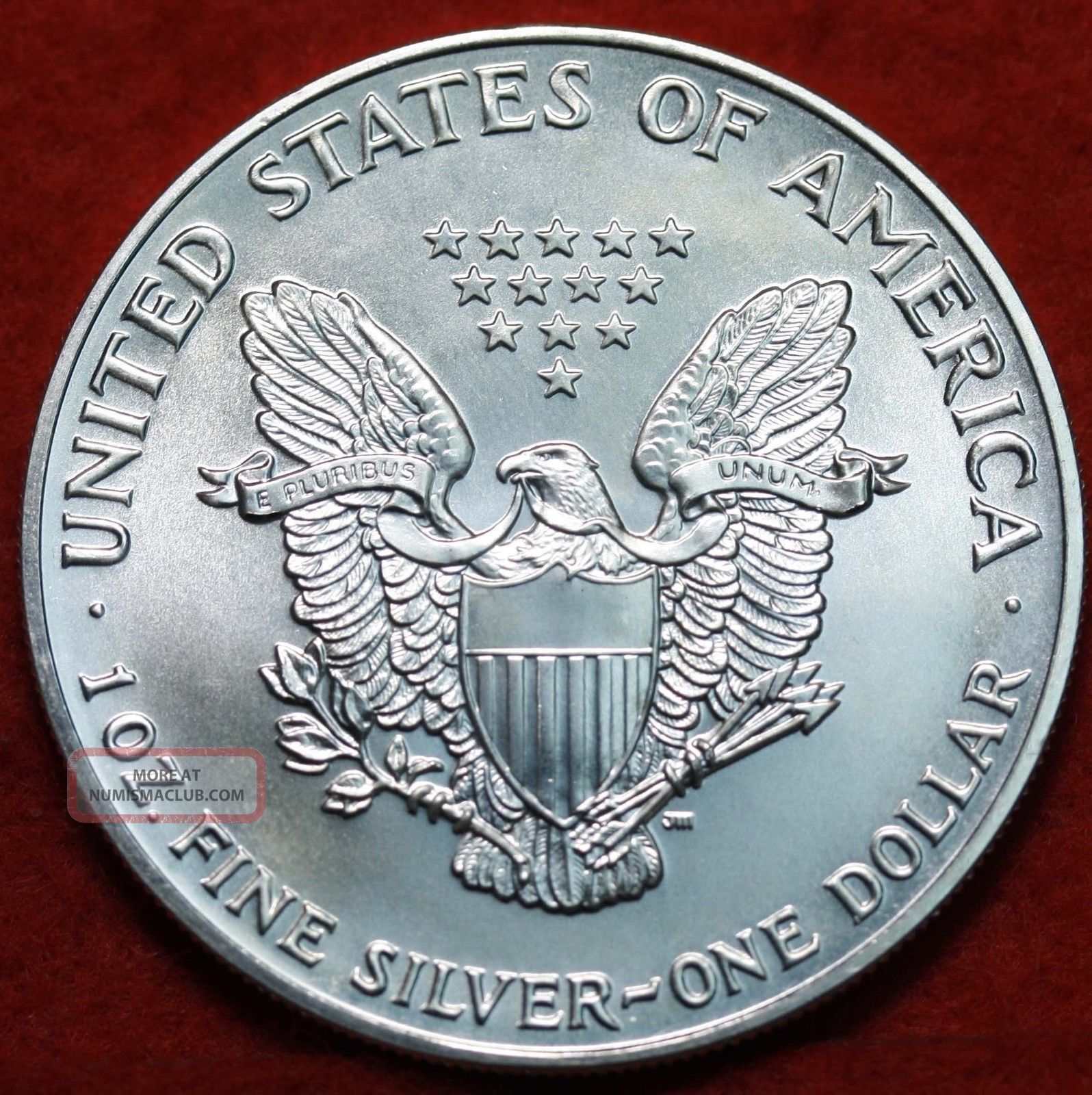 Uncirculated 1990 American Eagle Silver Dollar