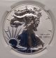2013 - W Ngc Certified Reverse Proof.  999% Silver American Eagle Pf 69 Silver photo 1
