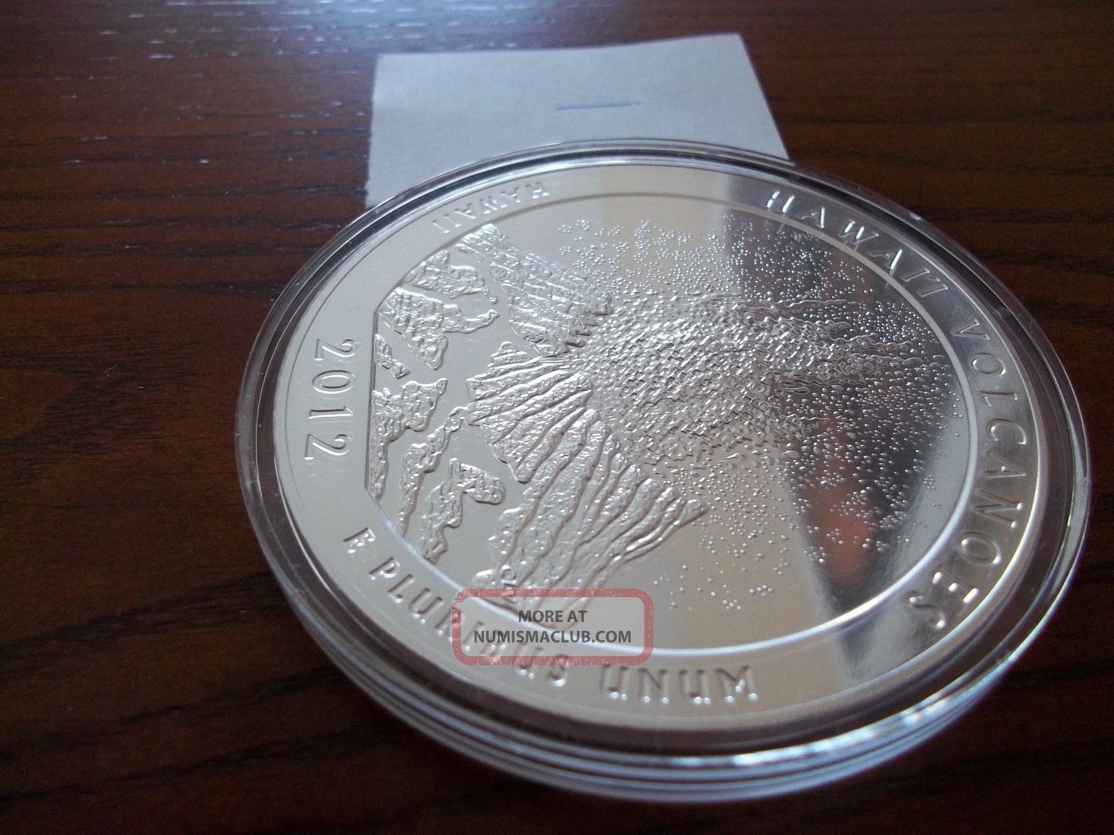 2012 Hawaii Volcanoes 5 Oz Silver Bullion Coin - America The Atb Airtite