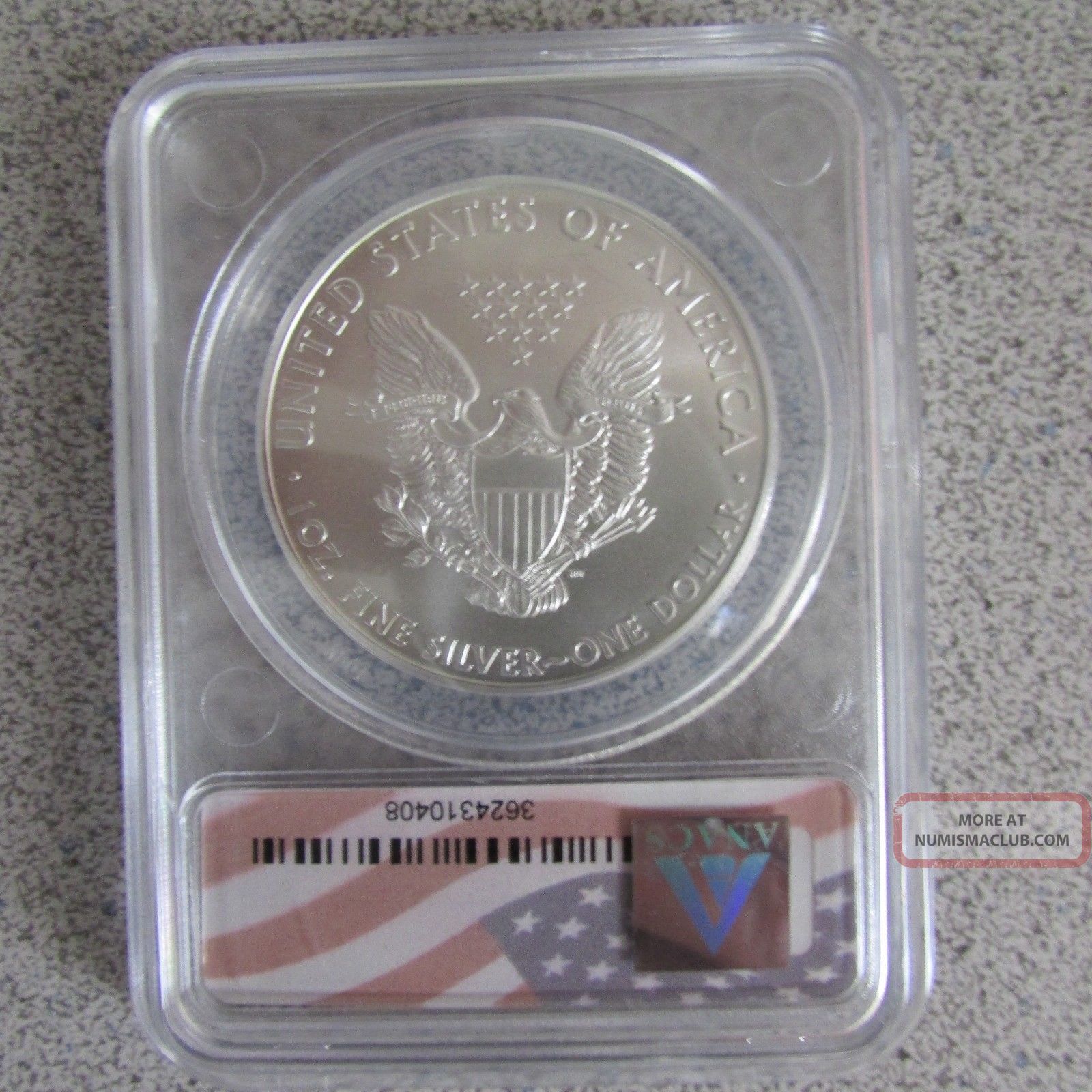 2010 Silver Eagle Ms 70