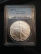 2007 - W (burnished) Silver American Eagle Ms - 70 Pcgs Perfect Silver Eagle Best 1 Silver photo 1