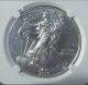2014 - (w) Silver Eagle Ngc Ms69 West Point Early Releases Purple Heart Label Silver photo 2