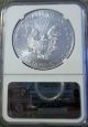 2014 - (w) Silver Eagle Ngc Ms69 West Point Early Releases Purple Heart Label Silver photo 3