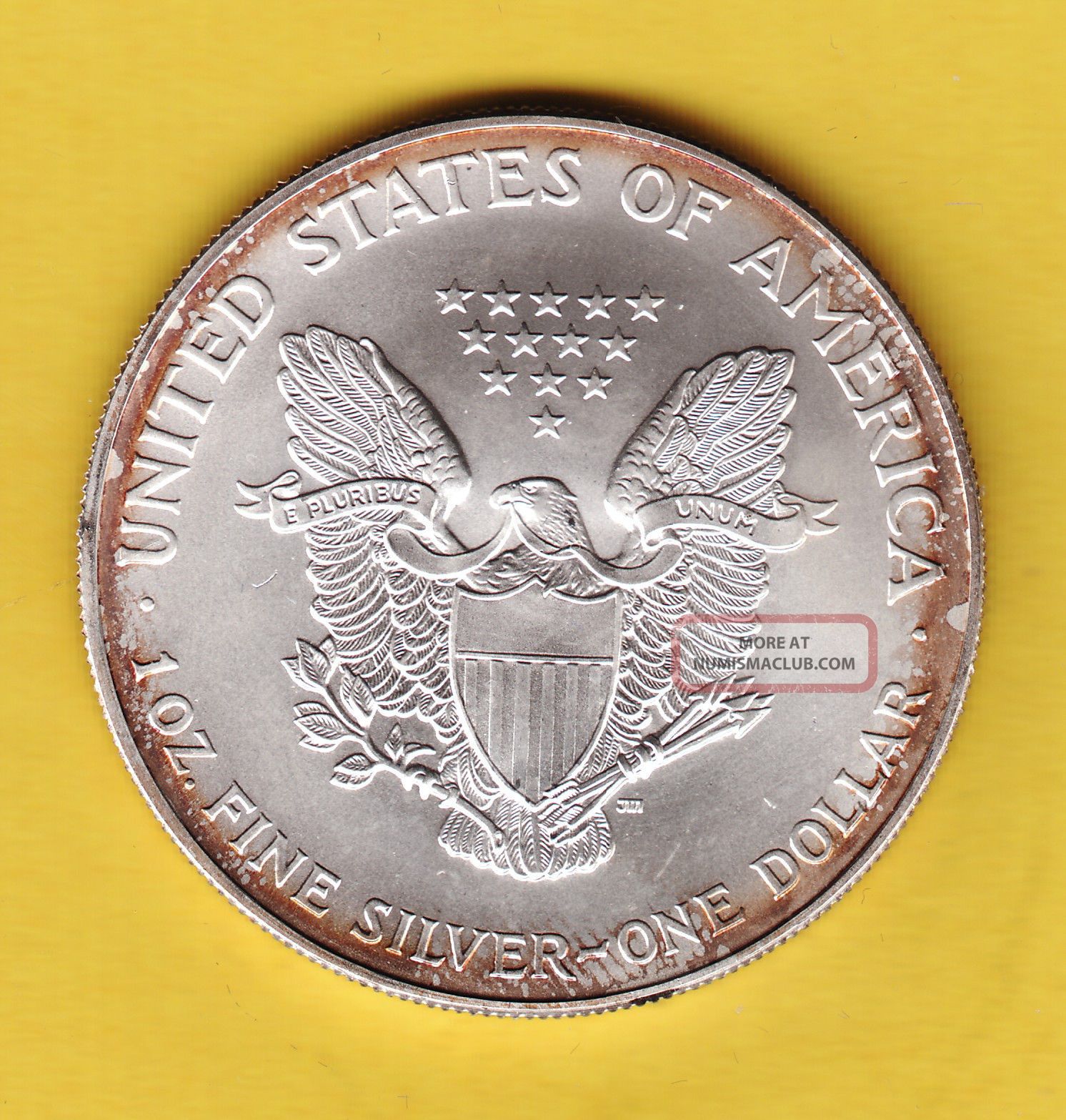 United States Silver Dollar, 2001 Bullion, Silver Eagle One Ounce