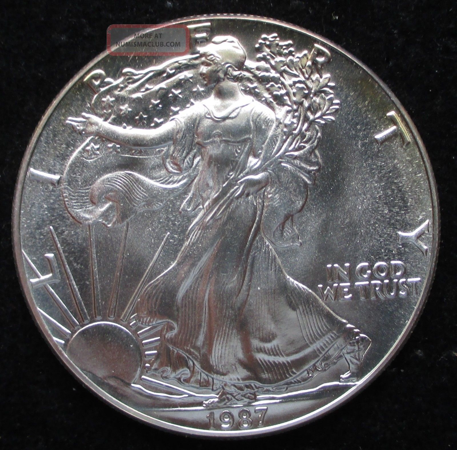 1987 Silver American Eagle One Dollar 1 Oz Uncirculated 1987-silver-american-eagle-one-dollar-1-oz-uncirculated