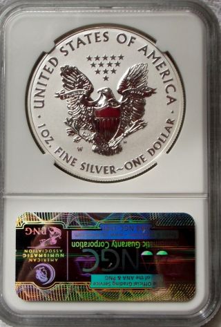 2013 W Silver West Point Star American Eagle Reverse Early Releases Ngc Pf 69 photo