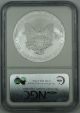 2007 - W American Silver Eagle 1oz Coin,  Ngc Ms - 69 Silver photo 1