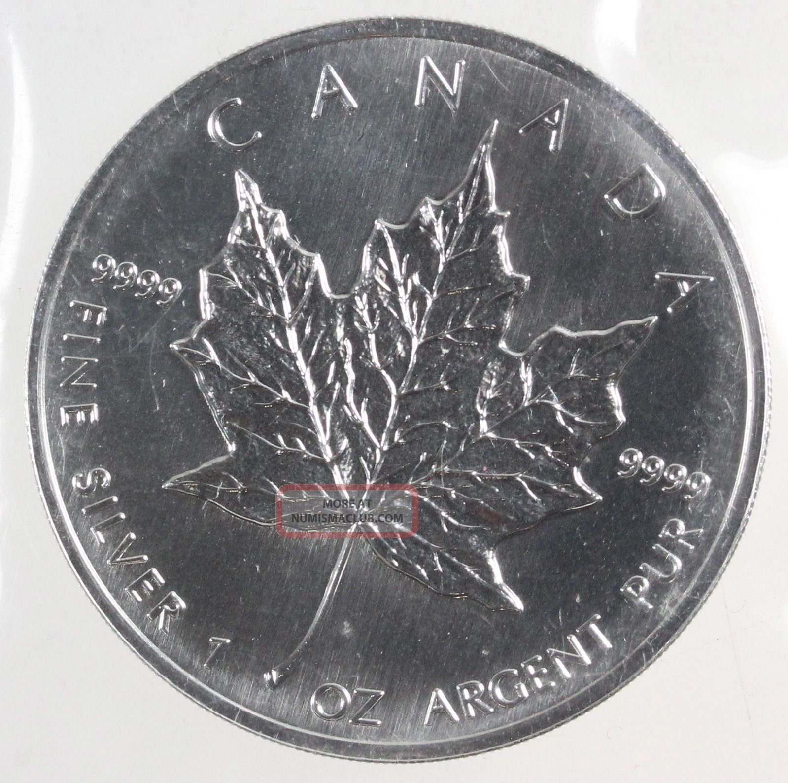 1993 Canada 5 Silver Maple Leaf 1993-canada-5-silver-maple-leaf