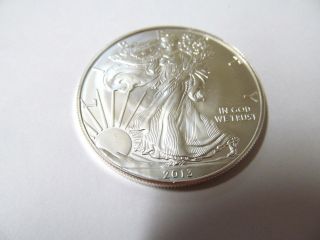 2013 1 Oz.  999 Fine Silver American Eagle Bu Silver Dollar photo
