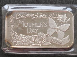 1986 Mother ' S Day Silver Art Bar Madison C4760l photo