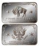 5x Five Grams (5g).  999 Fine Silver Bullion Bar Buffalo American Eagle 5 Gram Silver photo 1