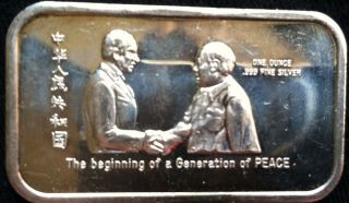 1 Oz Fine Silver The Beginning Of A Generation Of Peace photo