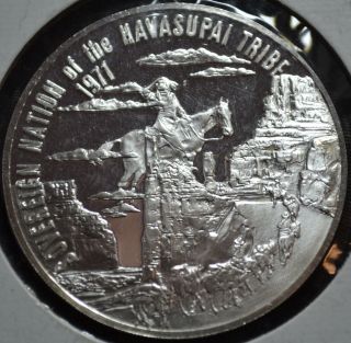 1971 - Sovereign Nation Of The Havasupai - 999 Fine Silver   1275 photo