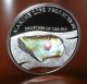 Palau $5 Princess Of The Sea W/pink Freshwater Pearl Proof Silver Coin Collector Silver photo 1